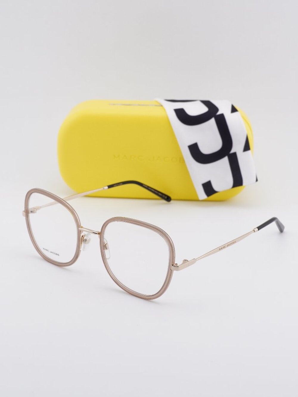 Marc Jacobs MARC 701 084A 00 Round Eyeglasses 53mm - Beige/Gold
